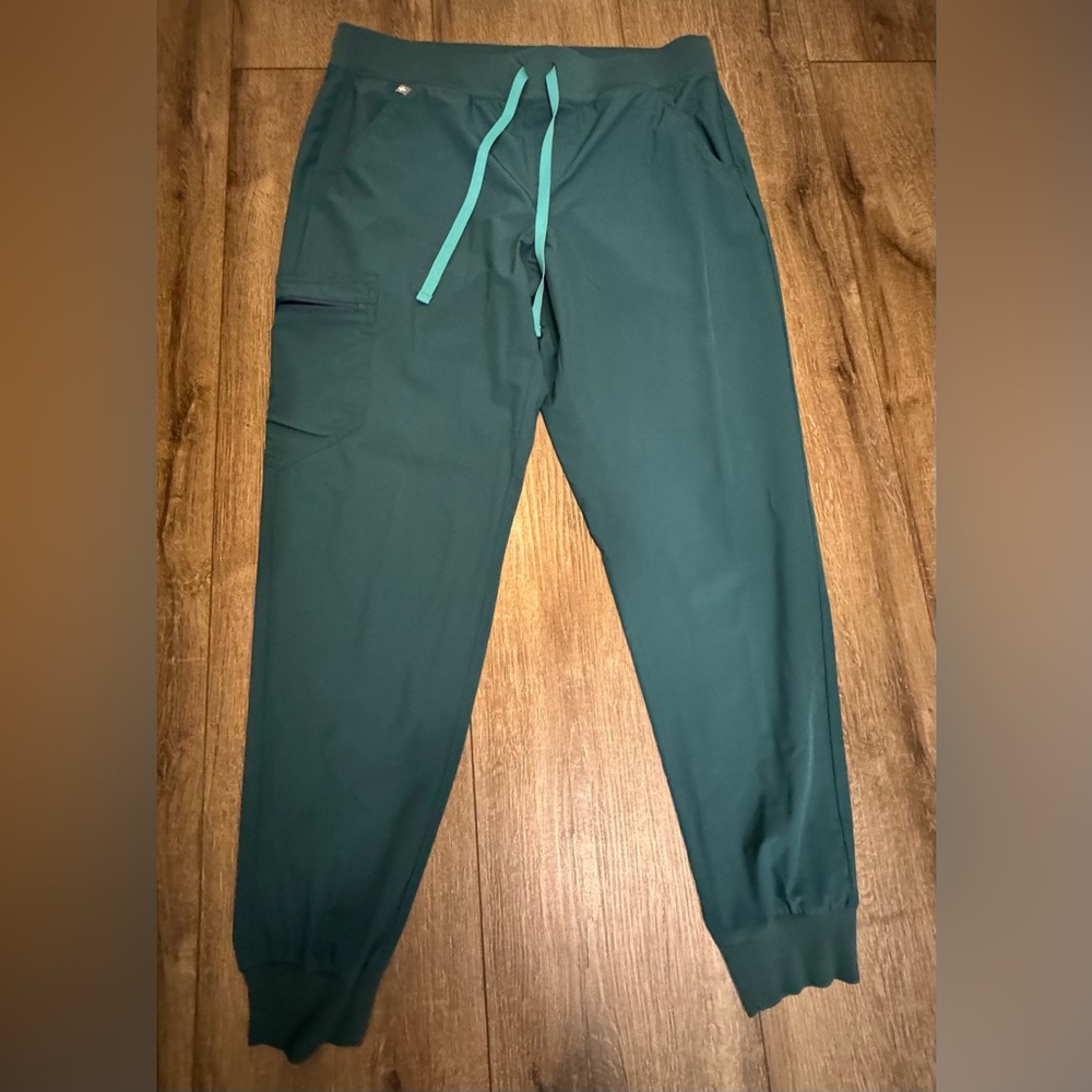 Carribean Blue Zamora Jogger Scrub Pants Large